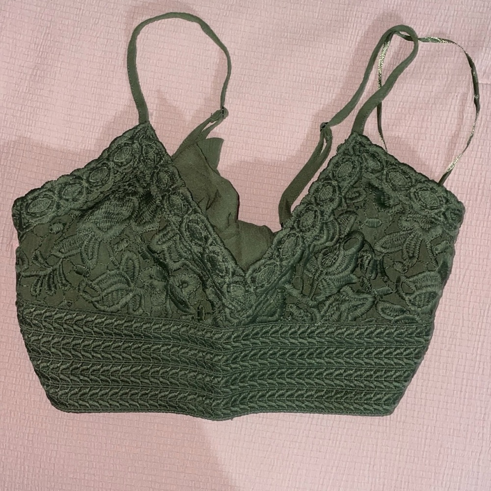 Green Cropped Top